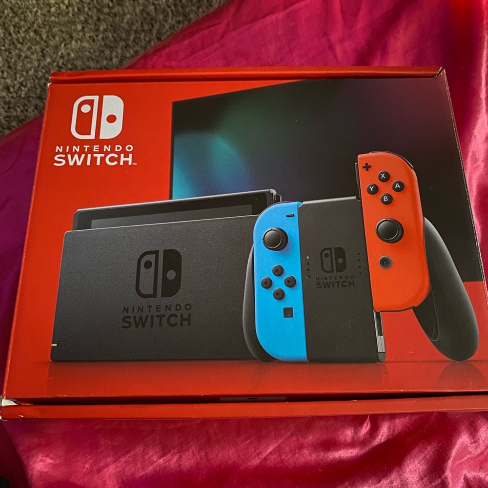 Nintendo switch + Super Smash Bros + Animal Crossing